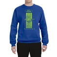 thumbnail image 2 of Green Striped Ford Mustang | Mens Cars and Trucks Crewneck Graphic Sweatshirt, Royal, X-Large, 2 of 3