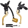 thumbnail image 1 of HUGFEGWE UniversalClutch Brake Lever Aluminium Alloy Motorcycle Replacement (Gold) CJB91-78949, 1 of 8