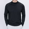 thumbnail image 5 of ZCFZJW Big and Tall Regular Fit Athletic T-Shirts for Men Lightweight Casual Long Sleeve Crewneck Basic Solid Color Pullover Sweatshirts Tops Black XXXL, 5 of 9