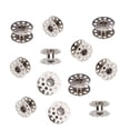 thumbnail image 1 of MasteelfCA 10pcs Metal Rotary Bobbins for Household Sewing Machine (Silver), 1 of 6