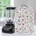 thumbnail image 5 of HELLHERO Coffee Floral Pattern Design Blender Dust Cover for Home Kitchen Indoor, Home Kitchen Waterproof AntiSlip, 5 of 6