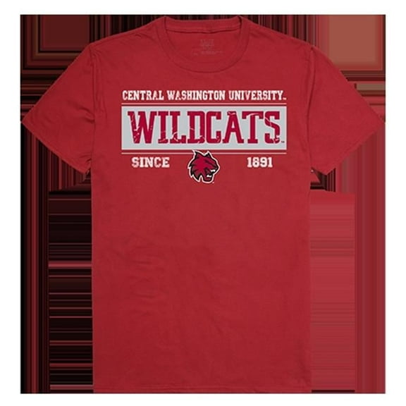 W Republic Products 507-213-339-02 Established Tees, Central Washington University, Cardinal - Medium