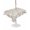 Off-White, variant on Outdoor Tablecloth with Umbrella Hole for Patio/Picnic/Party/Camping, Watercolor Floral Waterproof Table Cloth Round Cover Washable, Spring Botanical Flowers Tree Branches (Dia 60")