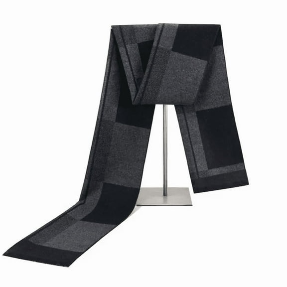 Men's Classic Plaid Tassel Scarf - Soft and Warm Winter Scarf for Men