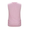 thumbnail image 6 of purcolt Womens Cowl Neck Tank Tops Ruched Draped Sleeveless Shirts Casual Slim Fit Going Out Tops Summer Blouses, 6 of 9