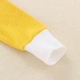 thumbnail image 6 of YUSIM Toddler Girls Cotton Outfits Set- Soft Casual Long Sleeve Shirts and Pants Fall Clothes Yellow Size 3 T, 6 of 8