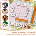 thumbnail image 5 of Tablecloth Table Cloth, Cottagecore Lemon Mahjong Tablecloth 55" x 55" Table Covers, Stain Resistance Polyester Table Cover for Kitchen Dining Holida, 5 of 6
