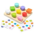 thumbnail image 2 of Juego de Mesa de Combinación, Giratorio, Actividades de Aprendizaje Cognitivo para Niños en Edad Preescolar, Juguete Educativo para Jardín de Infantes Coincidencia de formas, 2 of 9