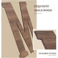 thumbnail image 3 of Wooden Home Sign Decorative Wooden Letters with Wreath Rustic Wall Hanging Wooden Home Sign Wall Decor Signs with Artificial Eucalyptus for Home Decor Living Room House, 9.8 x 8.5 Inch (Brown), 3 of 7