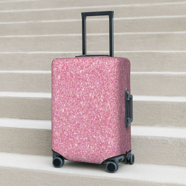 Haiem Glitter Pink Luggage Cover Printed Suitcase Covers for Luggage Elastic Washable Suitcase Protector Fits 18 32 Inch Luggage Large Walmart