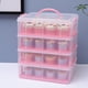 thumbnail image 2 of Yuarrent Clear Cake Carrier Cupcake Storage Containers Layer Insert Stackable Holder Almacenamiento y organización del hogar, 2 of 6