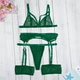 thumbnail image 2 of Everyday Bras for Women Mens Underpants Underwear Set Women Lace Guys Underwear Briefs Lace Pajamas for Women Shorts Set Lace Robe for Women Lingerie Set under Wear Men Sexy Lace Lingerie Green L, 2 of 9