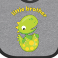 thumbnail image 4 of Inktastic Little Brother Dinosaur Boys Baby Bib, 4 of 4