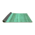 thumbnail image 2 of Ahgly Company Indoor Rectangle Abstract Turquoise Blue Modern Area Rugs, 4' x 6', 2 of 4