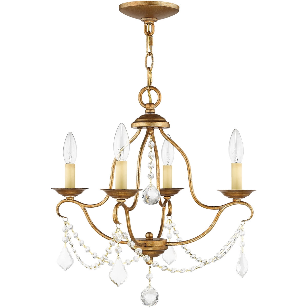 4 Light AGL Mini Chandelier with Steel base material