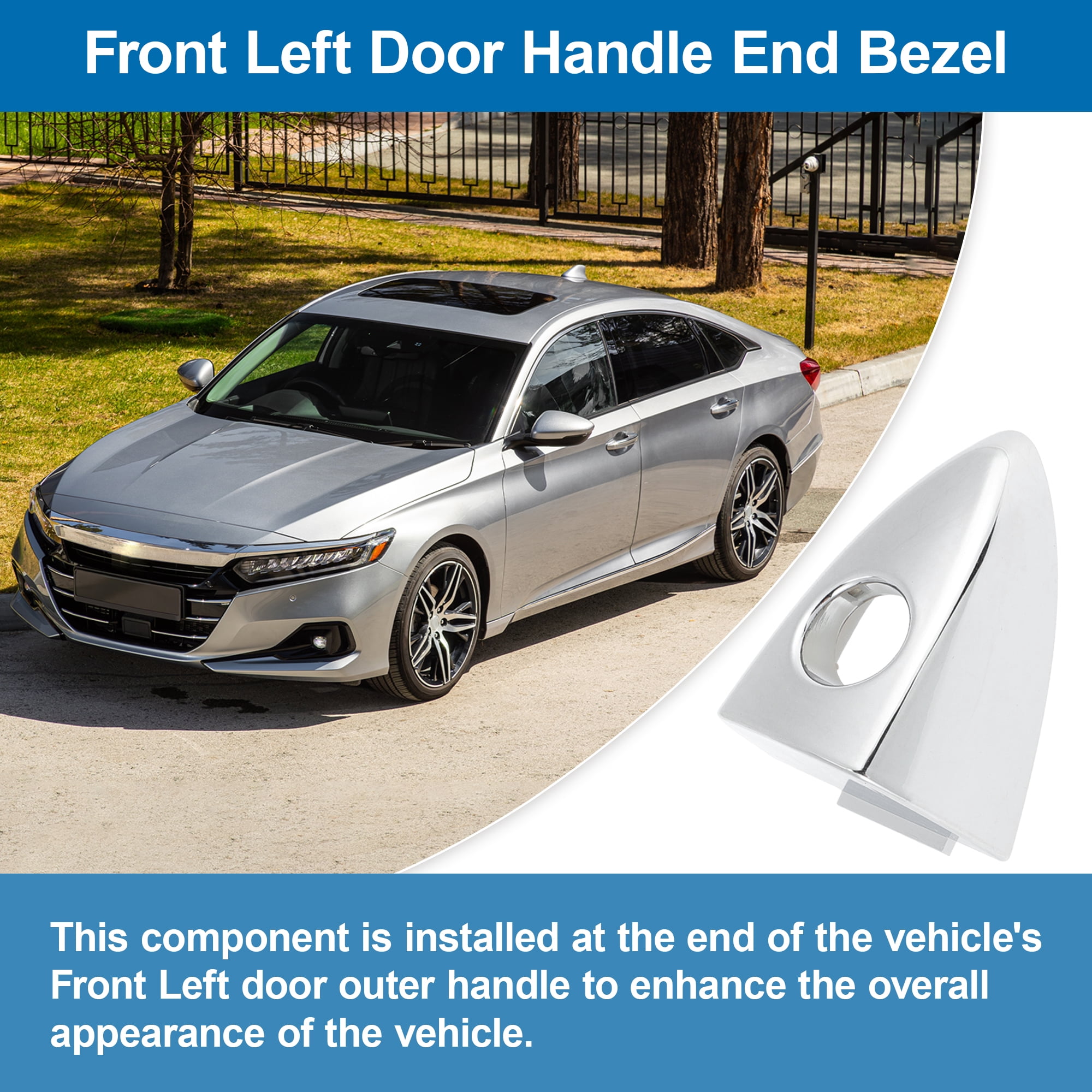 Unique Bargains Front Driver Side Door Handle Bezel for Honda Accord 2013-2017