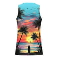 thumbnail image 5 of YUGYXL Men's Regular fit Tank Tops Sleeveless Hawaiian Vacation T Shirts Summer Fashion Tanks Shirt Palm Tree Printed Tee D Multicolor L, 5 of 5