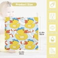 thumbnail image 2 of SKYSONIC Cartoon Duck Rope Anchor Baby Muslin Washcloths Face Towel, 3 Pack Burp Cloths Cotton Wipes Infant Wash Cloth for Newborn Boys Girls 12"x12", 2 of 7