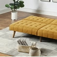 thumbnail image 6 of Ucloveria Modern Convertible Sofa 71" Couch Polyfiber Plush Tufted Cushion Sofa Wooden Legs, 6 of 7