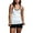 White/Black, variant on G-Style USA Women's Lightweight Scoop Neck Contrast Piping Tank Top (2-Pack) LTT13194 - Black/Heather Gray - Small