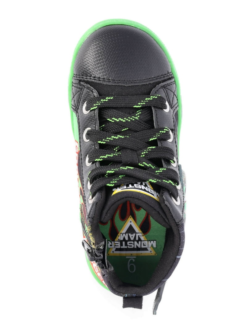 小物 jam Monster Jam Toddler Boys Light Up High Top Sneakers