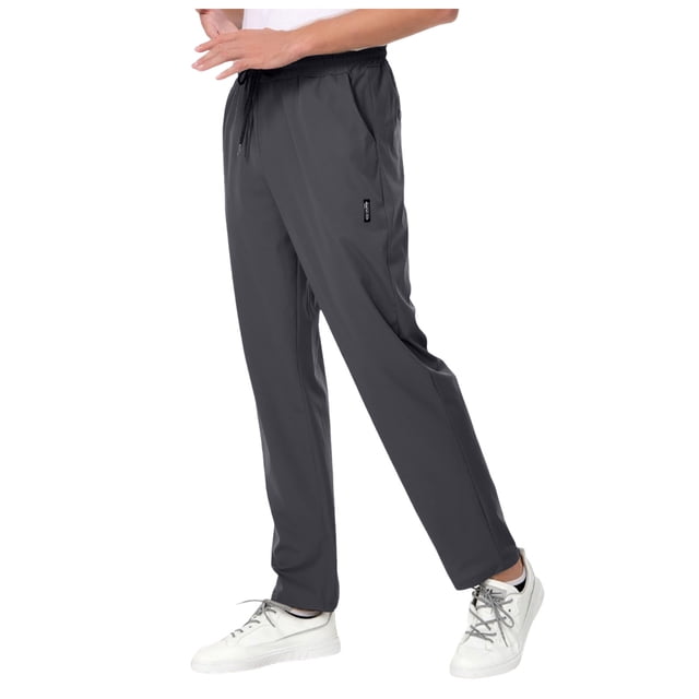 toraway Harem Pants Mens Mens Ice Silk Quick Drying High Spring Outdoor Sweatpants Drawstring Stretch Pants XXXL