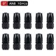 thumbnail image 1 of 10pcs Black AN6 8 10 Straight 45 90 Degree Oil Fuel Swivel Hose Oil Hose End Adapter Kit~0987, 1 of 1