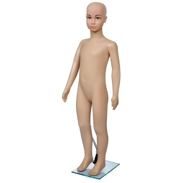 Vestido de cuerpo entero con forma de maniquí infantil VidaXL, 110 cm, color beige