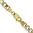 thumbnail image 4 of 14k Yellow Gold 24 Inch 5.2mm Curb Chain Necklace Pendant Charm Fancy, 4 of 9