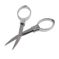 thumbnail image 1 of Tijeras de pesca con llavero plegable de acero inoxidable (plata), 1 of 7