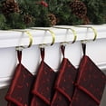 thumbnail image 2 of The Original MantleClip Stocking Holder - 4 Pack (Prismatic Gold), 2 of 5