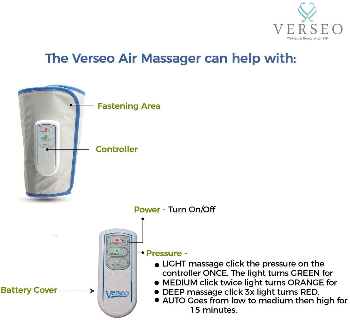 Verseo Air Compression Leg Massager - image 2 of 8