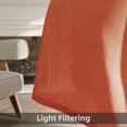 thumbnail image 2 of DriftAway Burnt Orange Linen Curtains 84 Inches Long for Living Room Thick Semi Sheer 2 Panels Farmhouse Rod Pocket Back Tab Boho Rustic Light Filtering Window Drapes for Bedroom Privacy Assured, 2 of 8