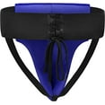thumbnail image 5 of RDX R1 Abdominal Groin Guard, Muay Thai, Kickboxing, Maya Hide Leather MMA Training Groin Protector for Boxing, Blue, X-Large, 5 of 6