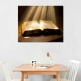 thumbnail image 2 of Nawypu Jesus Canvas Wall Art God on the Cross Pictures Prints Christian Spiritual Poster Artwork Home Decor for Office Prayer Room Framed, 2 of 6