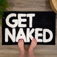 thumbnail image 4 of Alfombra de baño New Mungo Get Naked negra, 31 x 20 cm, poliéster, 4 of 7