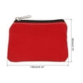 thumbnail image 2 of Uxcell Coin Purse Pouch, Change Purses Small Organizer Bags Zipper 3.15" x 5.12", Red, 2 of 5