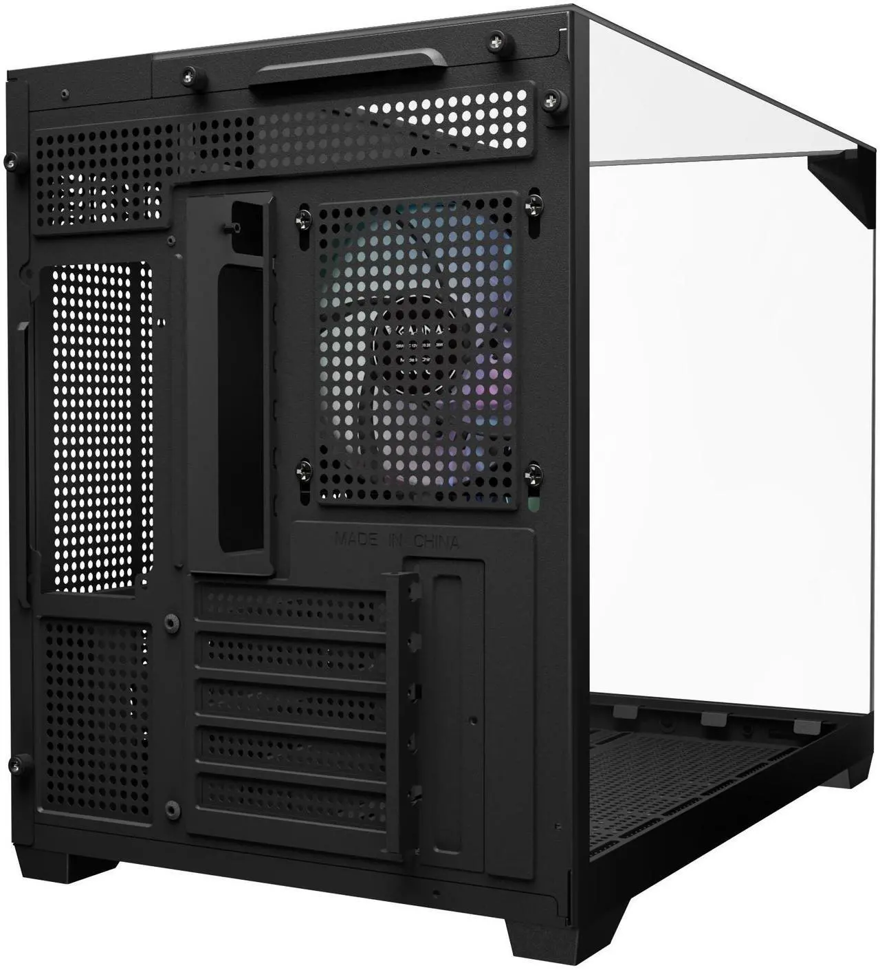 Gamdias ATLAS M3M 3-side glass pc case micro-ATX mATX min-ATX iTX, 3x120mm ARGB fans PWM, 400mm GPU