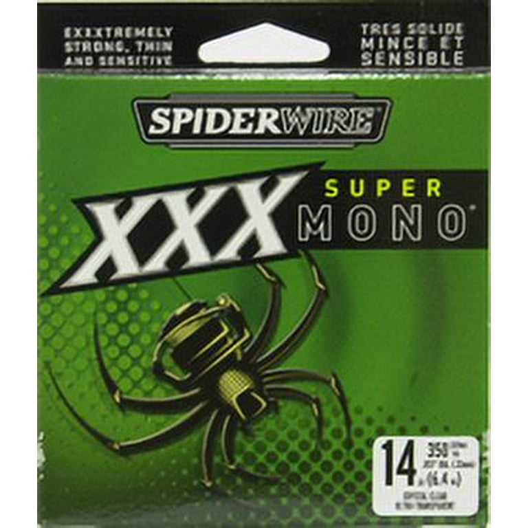 Spiderwire Super Mono XXX Fishing Line, Crystal Clear 8 lb. 350 YD