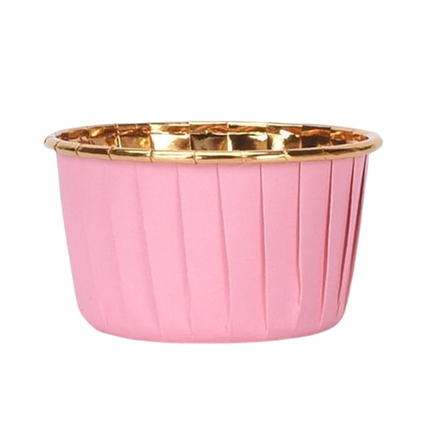 50 piezas revestimientos para cupcakes Toystoory impermeable resistente al calor rosa