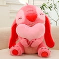 thumbnail image 5 of 18" Pink Blue Love Heart Stitch Plush Doll Toy | Cute Angel Soft Stuffed Throw Pillow | Toddler Girls Kids Birthday Gifts | Bedroom Decorations Ornaments, 5 of 10
