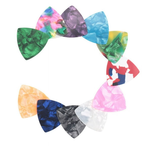 100PCS Guitar Picks, 0.46mm Thickness Colorful Celluloid Guitar Pick Plectrums for Bass, Electric, Acoustic Guitars