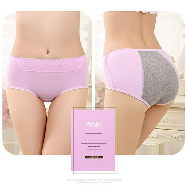 Greyghost Women Menstrual Period Underwear Panties Seamless Leakproof  Underwear Briefs 