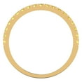 thumbnail image 5 of 1 ct Brilliant Round Cut Simulated Yellow Diamond 14k White/Rose/Yellow Gold Stackable Band SZ 6, 5 of 6