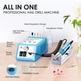 thumbnail image 6 of COSITTE 20,000 RPM Electric Nail Drill Set, Acrylic/Gel Remover, Home/Salon Manicure-Azure Blue, 6 of 8