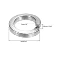 thumbnail image 2 of Uxcell M3 316 Stainless Steel Spring Lock Washer Split Lock Washer Lock Metal Washers for Screws Bolt 100 Pack, 2 of 7