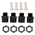thumbnail image 6 of RC Car 12mm to 17mm Wheel Hex Conversion Adapter Accessories for Sakura D4 HSP 94 1/10 Car Model Accessory Wheel Hex Hub Adapter Conversion Adapter (Black), 6 of 9