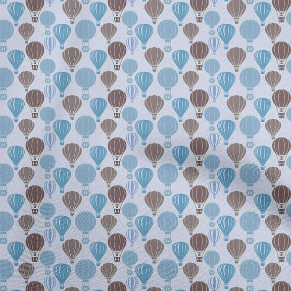 oneOone Cotton Cambric Sky Blue Fabric Travel Sewing Fabric By The Yard Printed Diy Clothing Sewing Supplies 56 Inch Wide