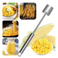 thumbnail image 2 of Stainless Steel Corn Cob Peeler, Long Handle Corn Stripping Tool, Quick & Easy Kernel Stripper, Kitchen Gadget, 2 of 5