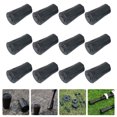 thumbnail image 2 of 12 Pcs Embouts Souples pour Bâton de Randonnée Protecteurs de Tête Antidérapants (Noir), 2 of 8